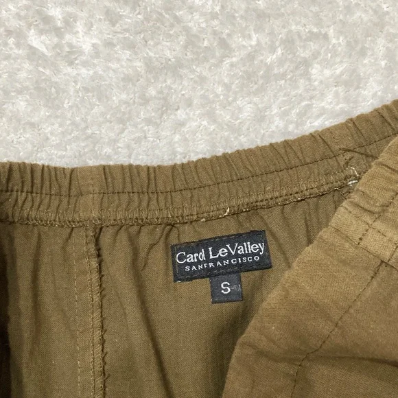 Olive Green CottonRuched Women's Skirt - Picture 5 of 5